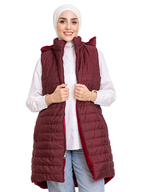 Brick Red L - Cut Double Face Jacket - Khotwh